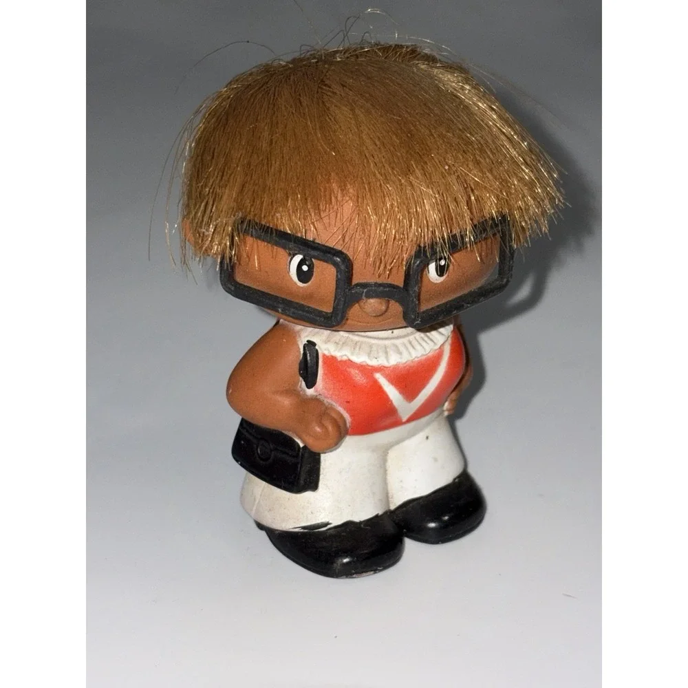 vintage 1960s Korean Brat doll With Glasses 3.5